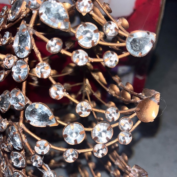 Crystal Embellished Gold Christmas Tree Decor - Picture 5 of 5